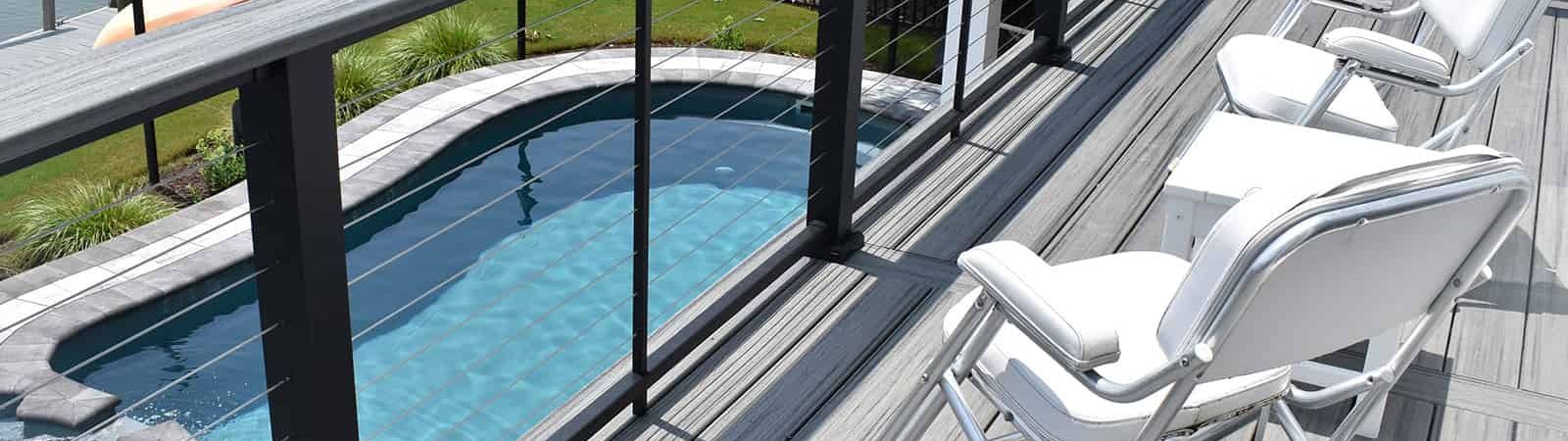 Long Pool with Deck