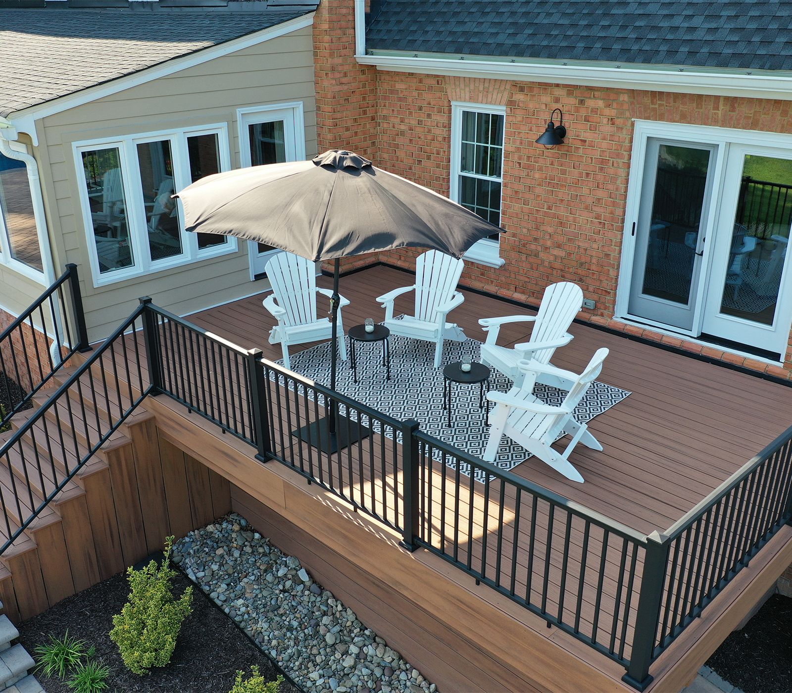 Chairs on Brown Deck