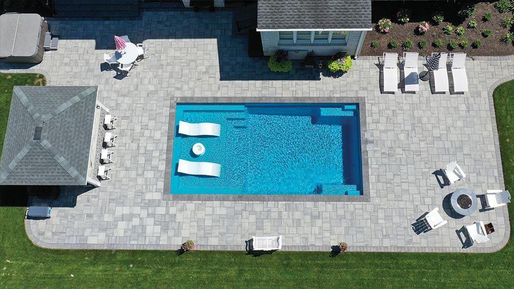 Pool with a birds eye view
