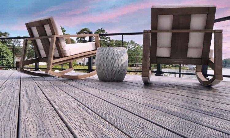 Deck and chairs overlooking the water 3