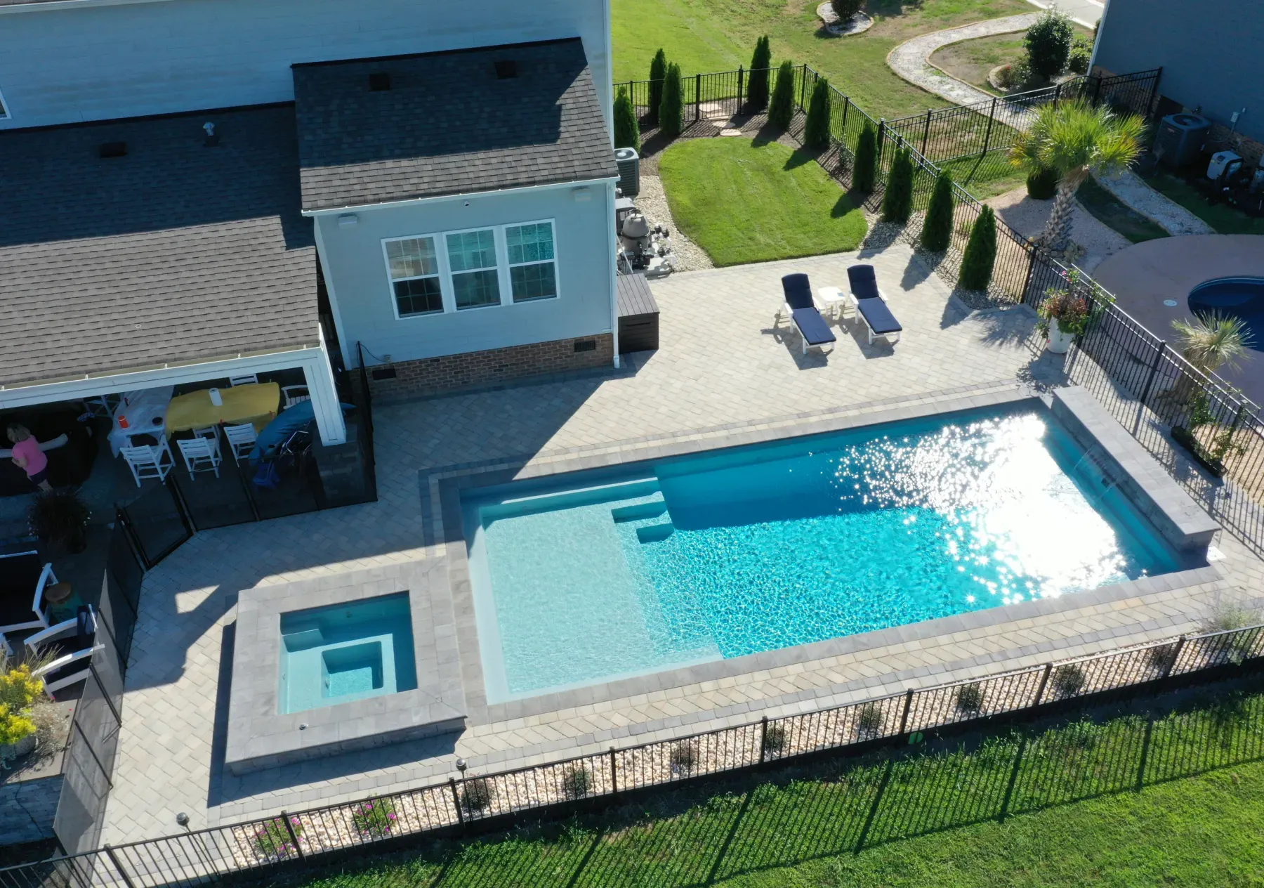 pool coping and deck installation image