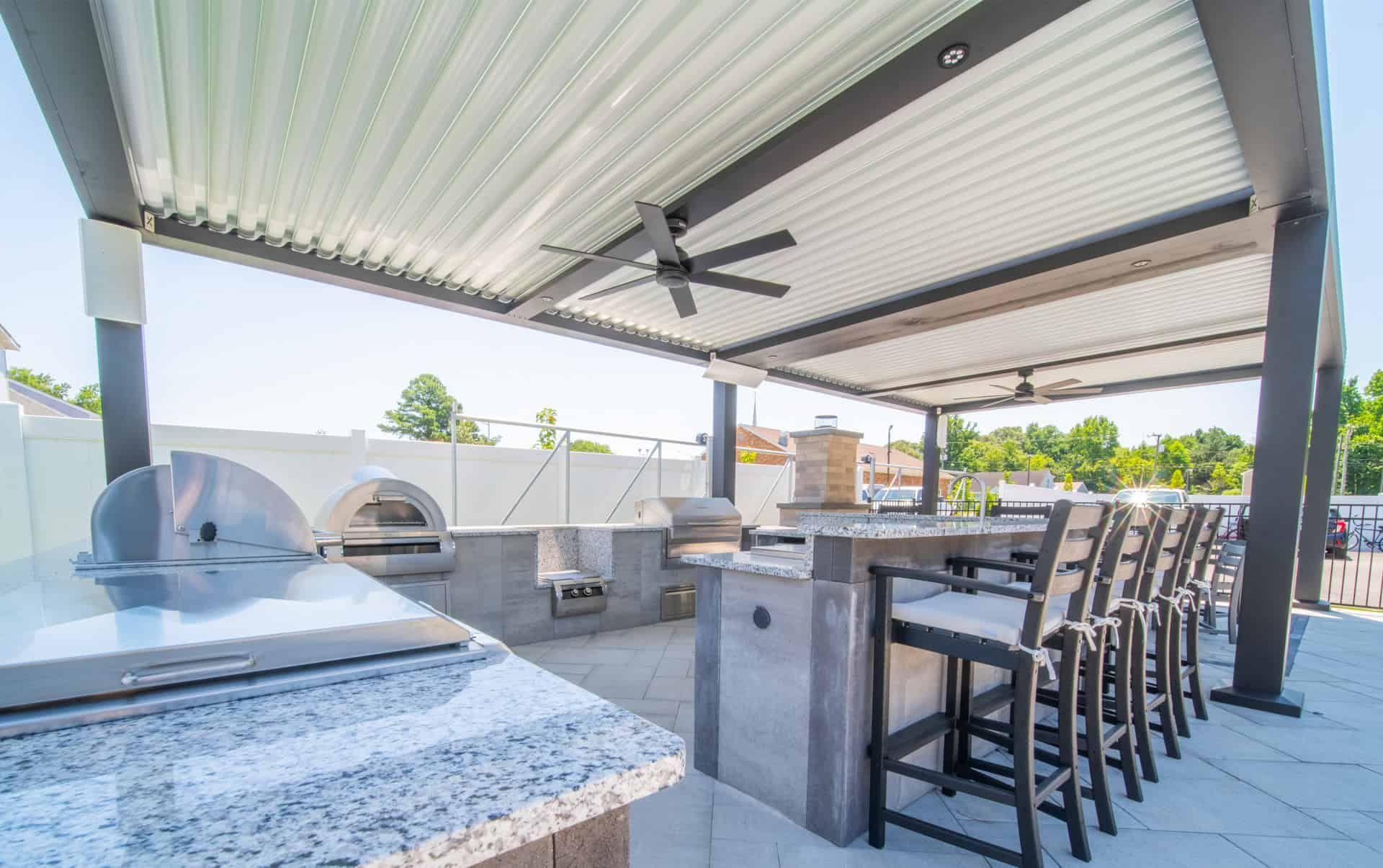 solid structures outdoor pool showroom