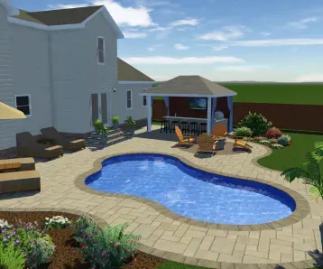 solid structures outdoor pool showroom