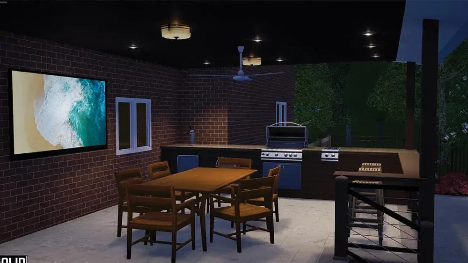 Before transformation image of a Backyard and Outdoor Design