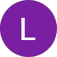 Letter L icon purple