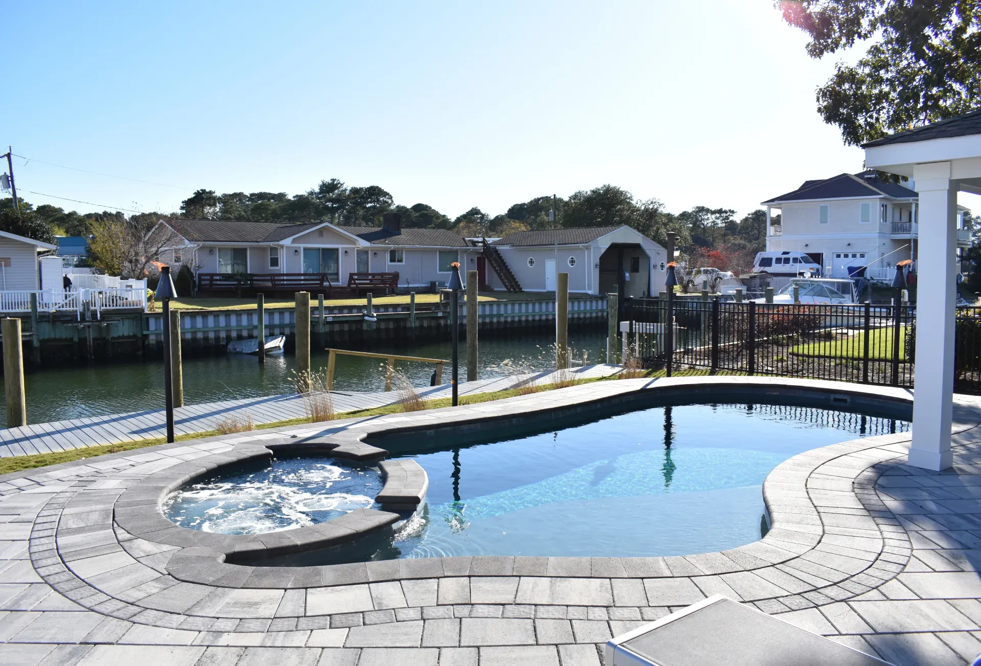 Pool Coping Example in Virginia Beach