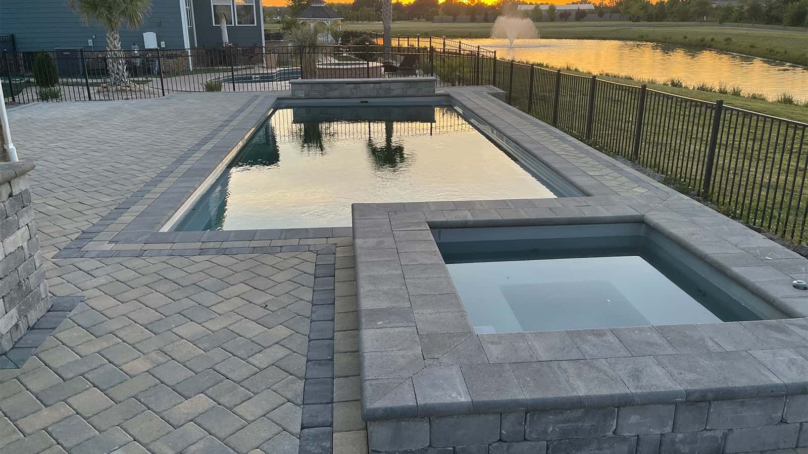 Outdoor Pavers with Pool