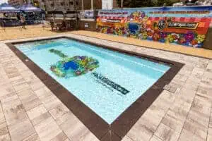 21 - Solid Structures Custom Swimming Pool with Embedded Graphic