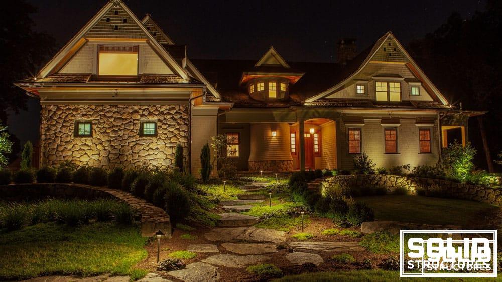 Landscape Lighting by Solid Structures