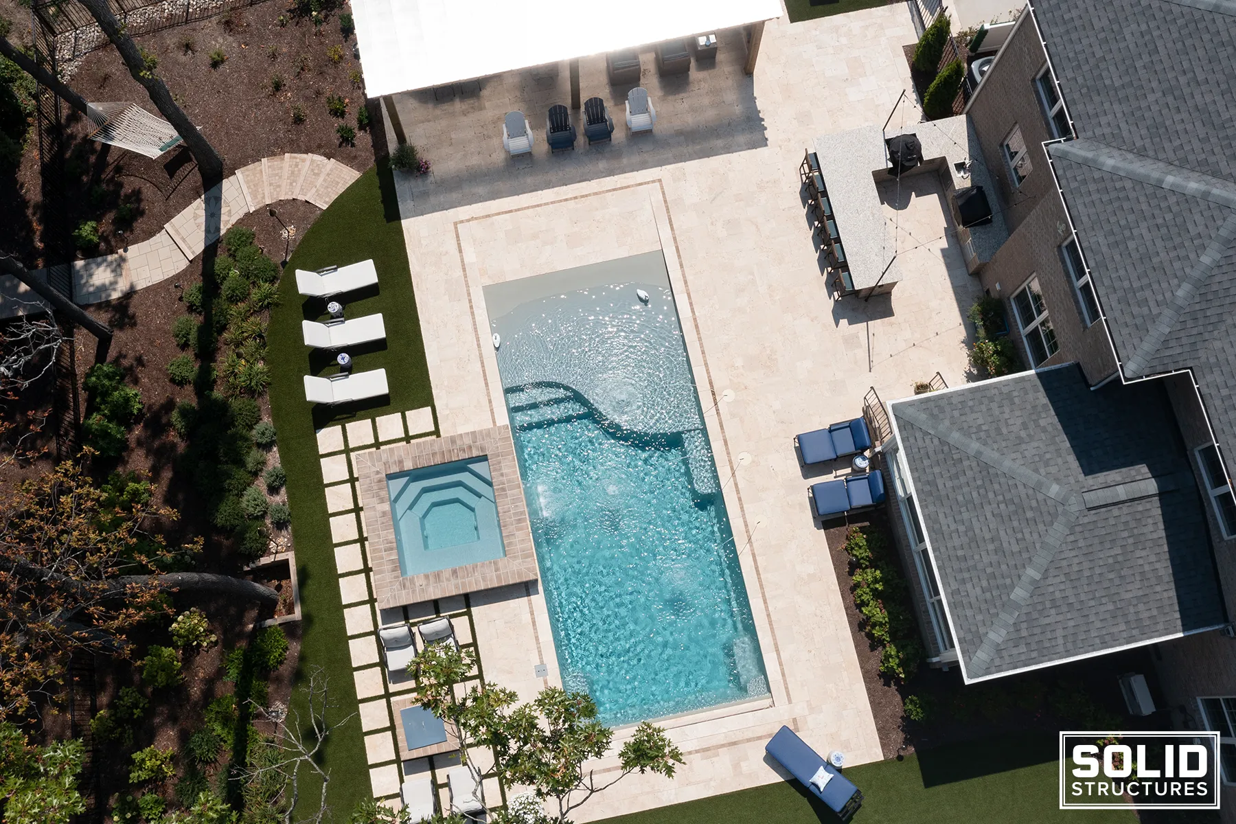 Pool in Virginia Beach built by Solid Structures