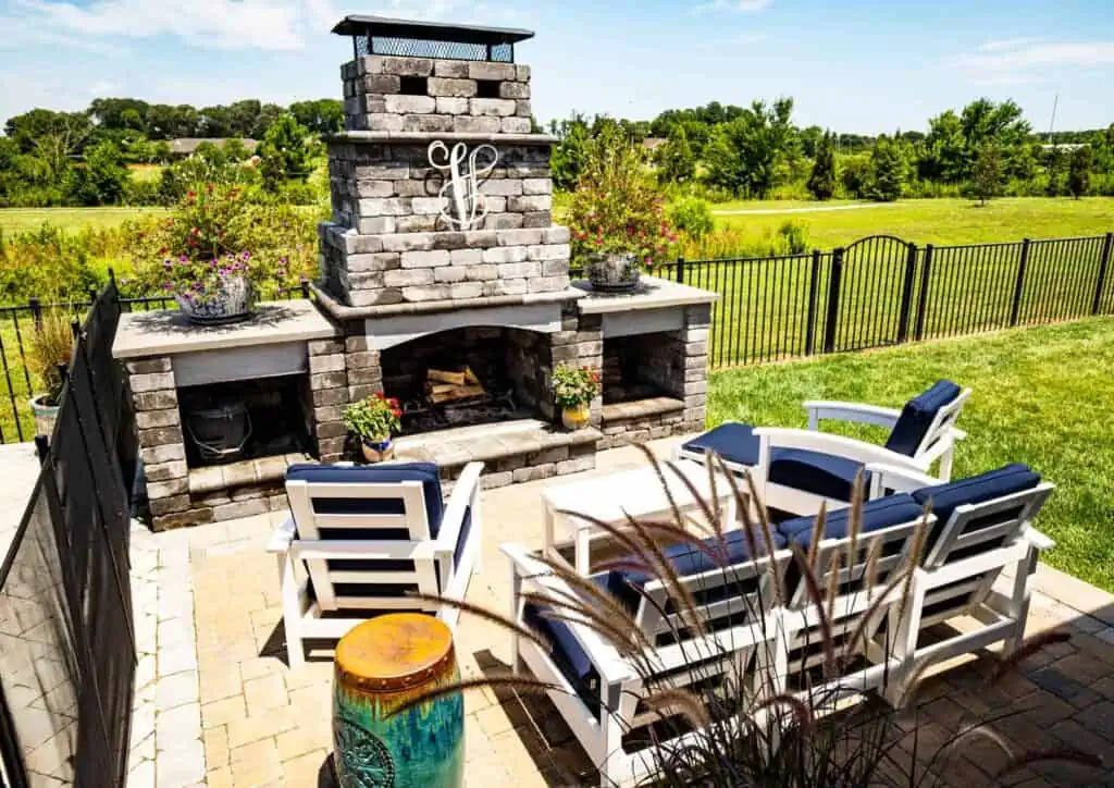 fireplace - Solid Structures Outdoor Firepit with Lounge